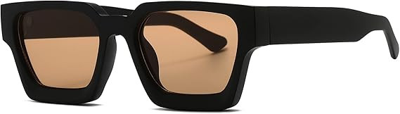 AIEYEZO Square Sunglasses for Women Men Square Thick Frame Sun Glasses Simple Designer Style Shad... | Amazon (US)