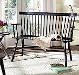 Amazon.com: Safavieh American Homes Collection Addison Spindle Back Black Bench : Everything Else | Amazon (US)