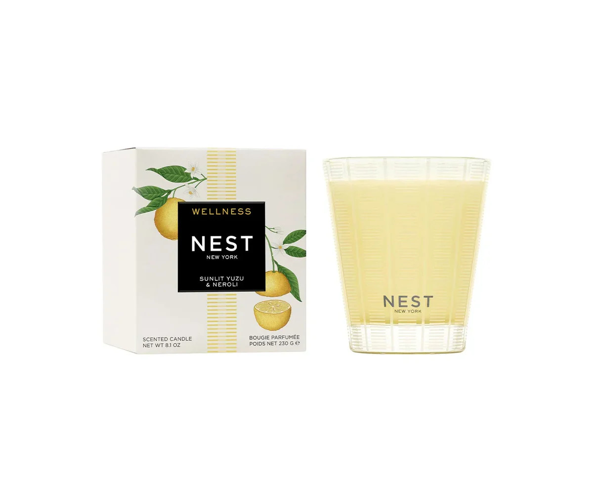 Sunlit Yuzu & Neroli Classic Candle | NEST Fragrances