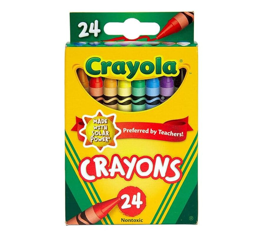 975 Supply 1 pack Crayons, Classic Colors, Crayons For Kids, School Crayons, Assorted Colors - 24... | Amazon (US)