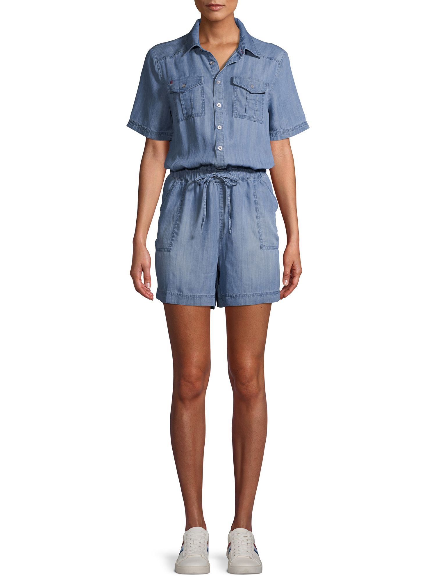 EV1 from Ellen DeGeneres Short Sleeve Jumpsuit Romper Women’s | Walmart (US)