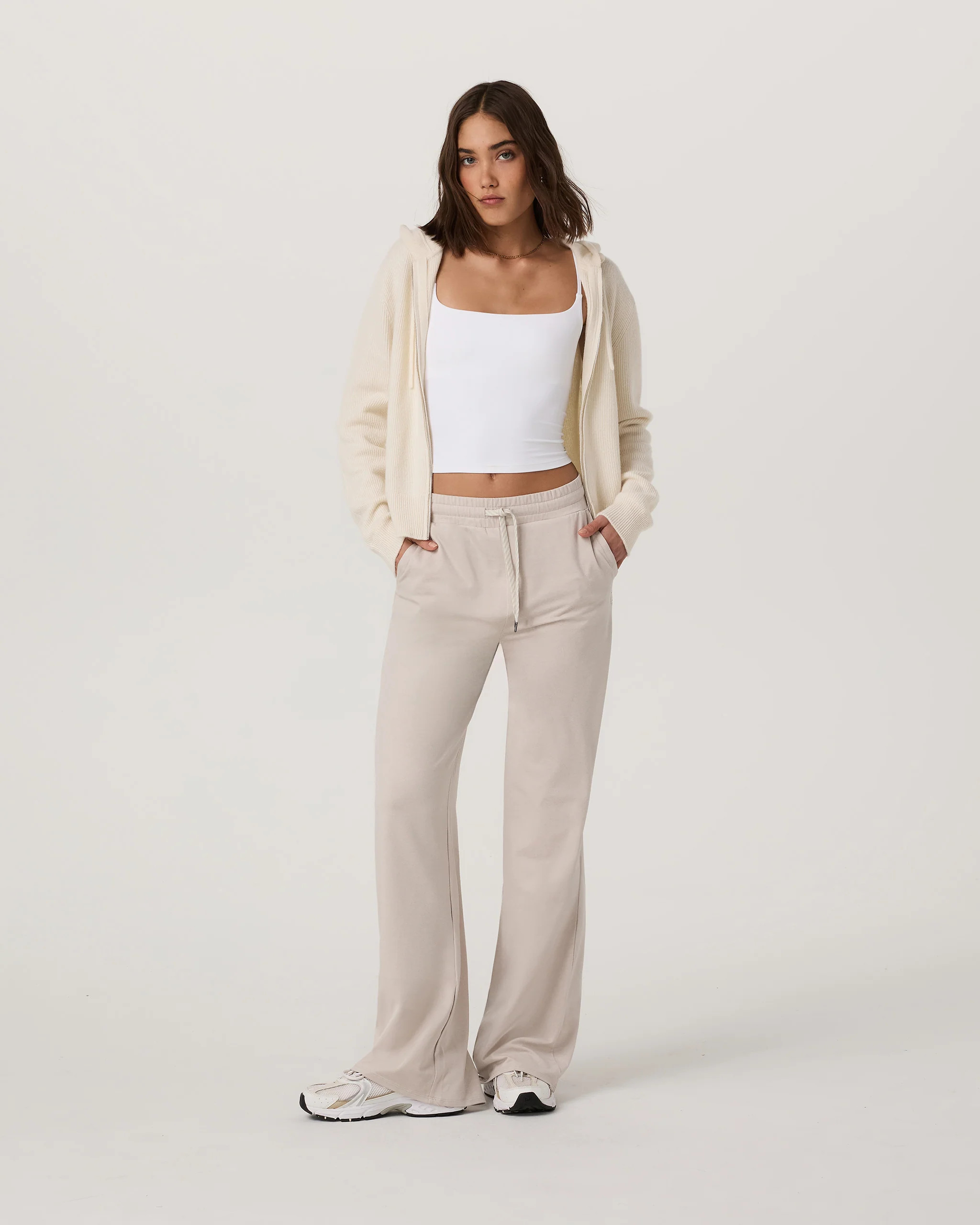 Émilie Full Zip Cashmere Rib Hoodie | Vuori Clothing (US & Canada)
