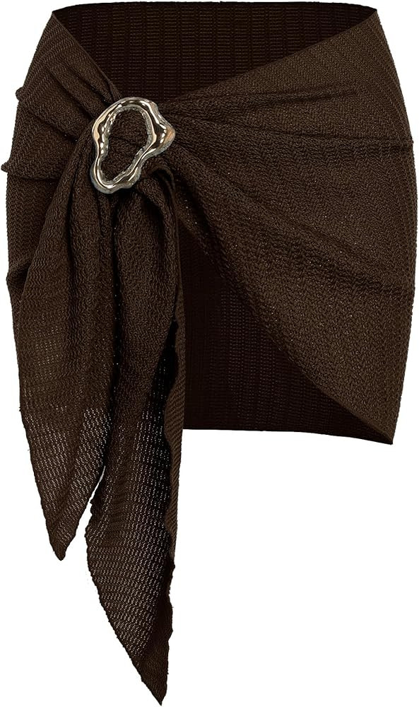 ZAFUL Boho Beach Cover Ups for Women Sarong Coverups Sheer Bikini Chiffon Wraps Skirts for Swimwe... | Amazon (US)