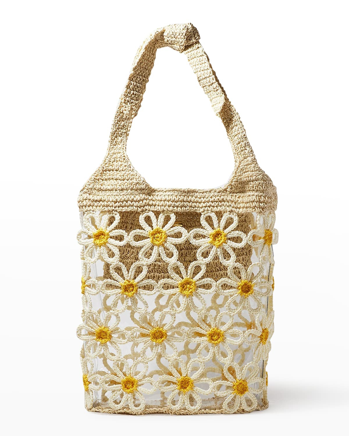 Daisy Crochet Tote Bag | Neiman Marcus