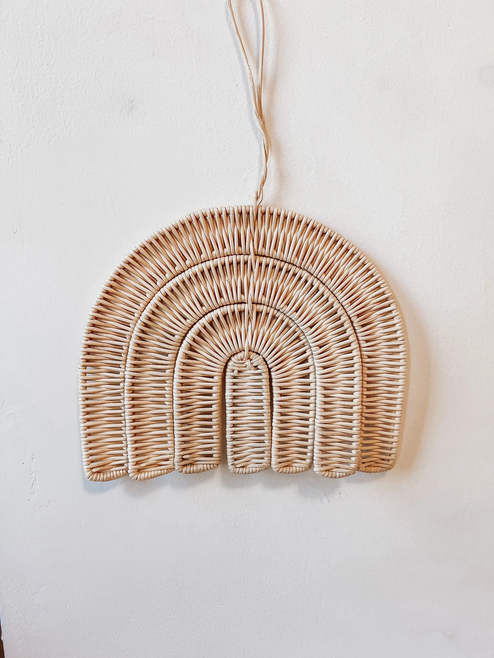 Wicker Rainbow Hanging Wall Ornament - Etsy | Etsy (US)