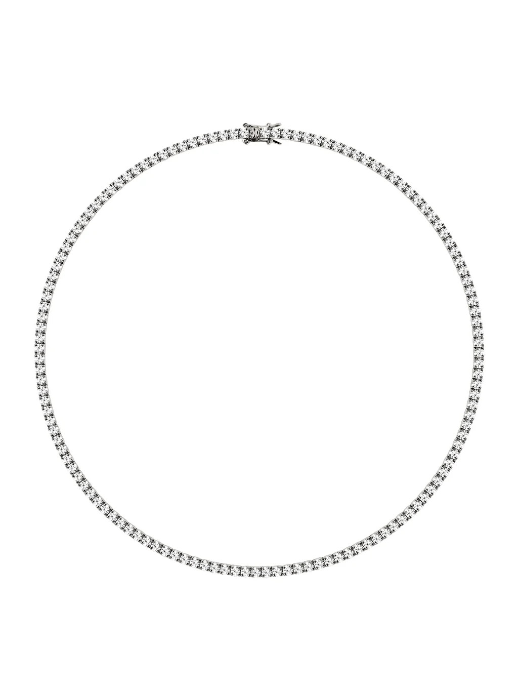 KATE RIVIÈRE NECKLACE IN 3MM LAB WHITE SAPPHIRE | Dorsey