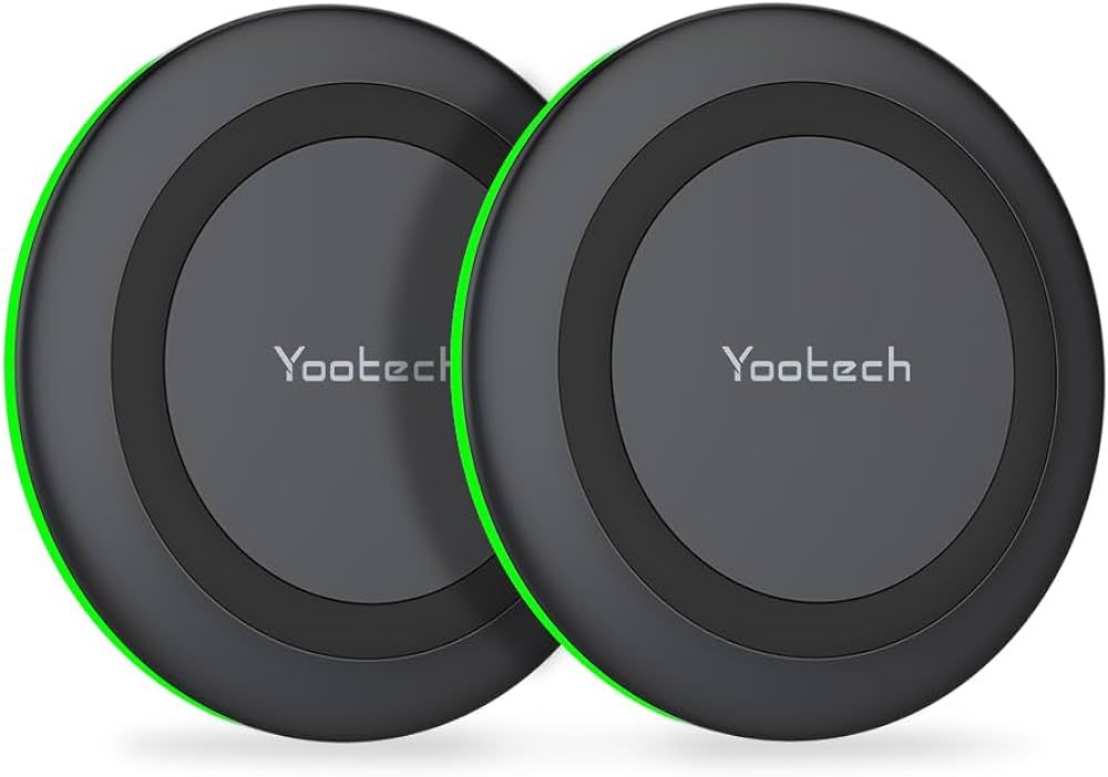 Yootech [2 Pack] Wireless Charger,10W Max Fast Wireless Charging Pad Compatible with iPhone 15/15... | Amazon (US)