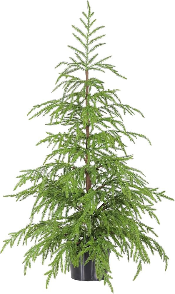 WBHome 3ft Tabletop Artificial Norfolk Pine Tree - 36" Faux Tree Potted Green for Front Porch Chr... | Amazon (US)