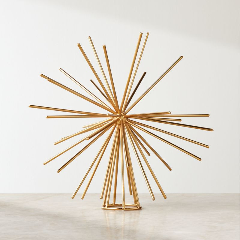 Burst Gold Star Christmas Tree Topper + Reviews | CB2 | CB2