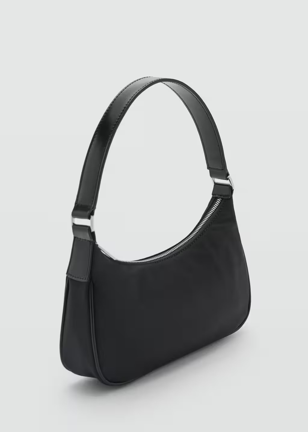 Small nylon shoulder bag black - Women - One size - MANGO | Mango (US/MX/AU)
