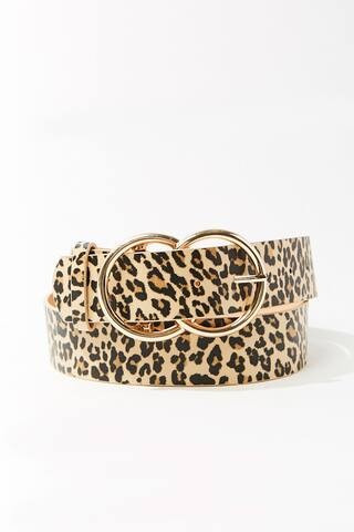 Faux Leather Leopard Print Waist Belt | Forever 21 (US)