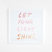 Let Your Light Shine Framed Wall Art by Leanne Ford Print + Reviews | Crate & Kids | Crate & Barrel