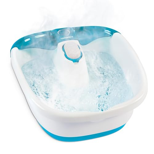Homedics Bubble Mate Foot Spa, Toe Touch Controlled Foot Bath with Invigorating Bubbles and Splash Proof, Raised Massage Nodes and Removable Pumice Stone | Amazon (US)