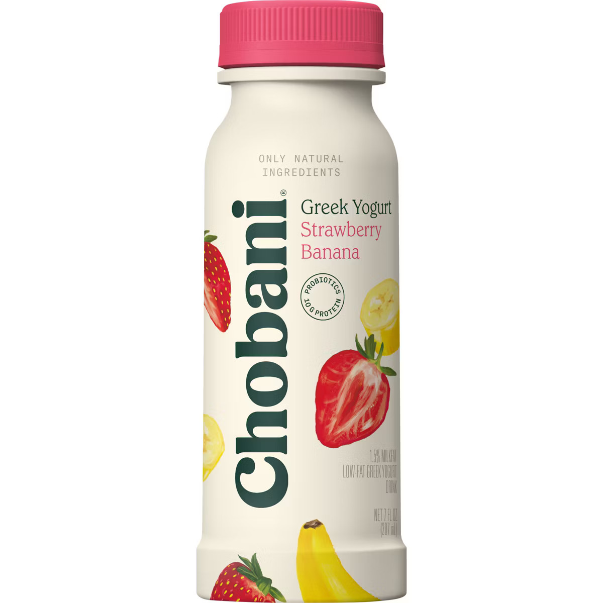 Chobani Strawberry Banana Greek Style Yogurt Drink - 7 fl oz | Target