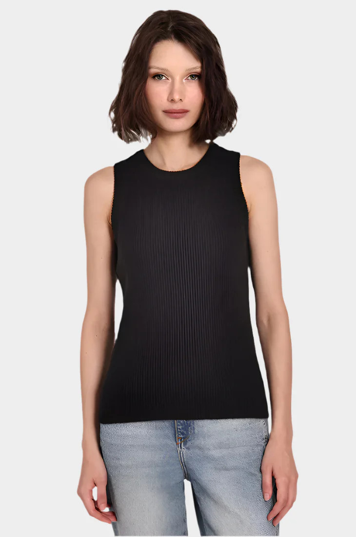 Cashmere Ribbed Tank | Minnie Rose
