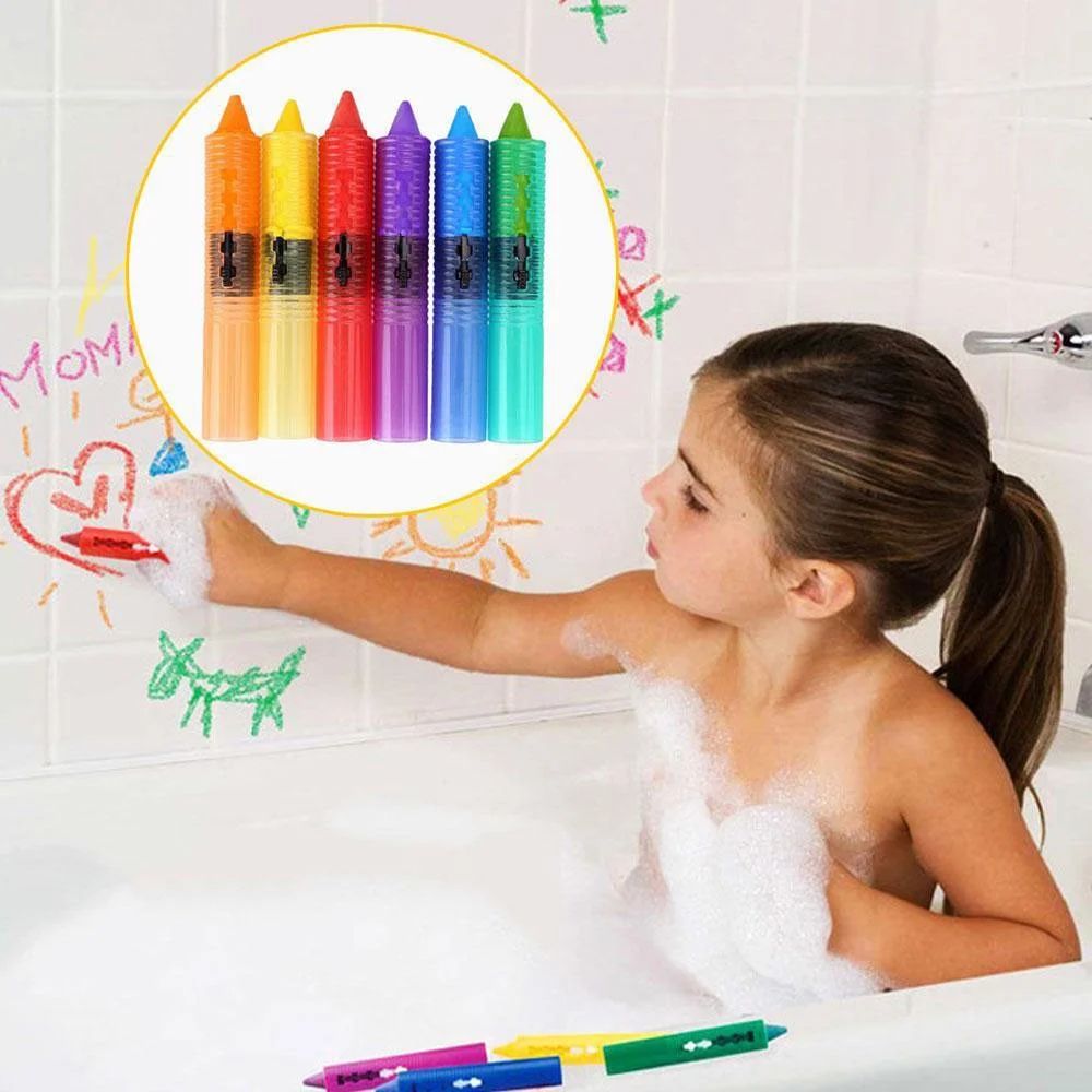 6PC Baby Toddler Kids Washable Bath Crayons Bathtime Play Child Educational Toys | Walmart (US)
