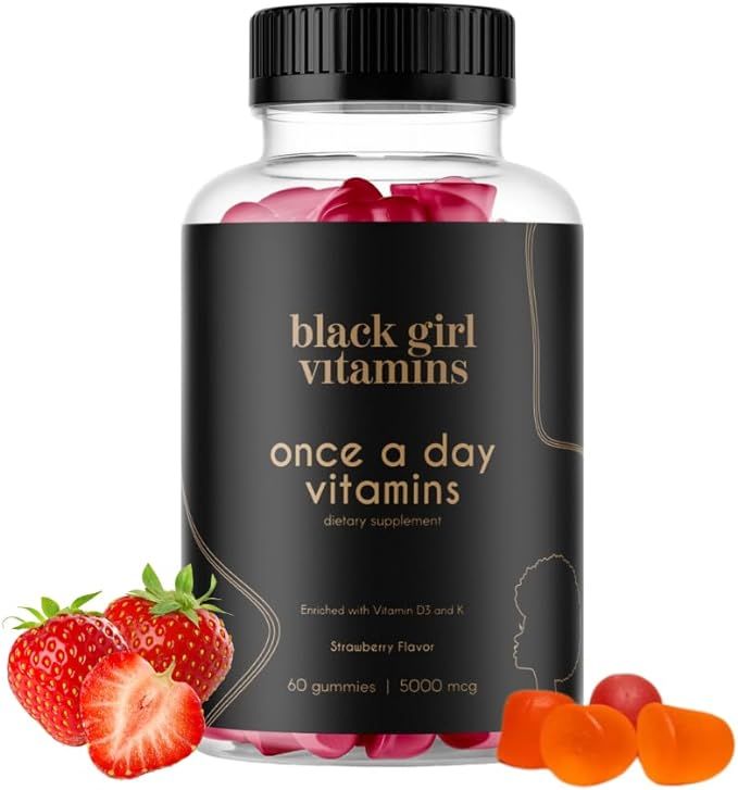 Black Girl Vitamins Once a Day - Womens Multivitamin Gummy - Vitamin A, B, C, E and Zinc. Multivi... | Amazon (US)
