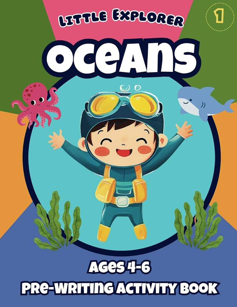 Little Explorers Ocean: Fun Ocean-Themed Pre-school Activity Book, Age 4-6, STEM Kindergarten Pre... | Amazon (US)