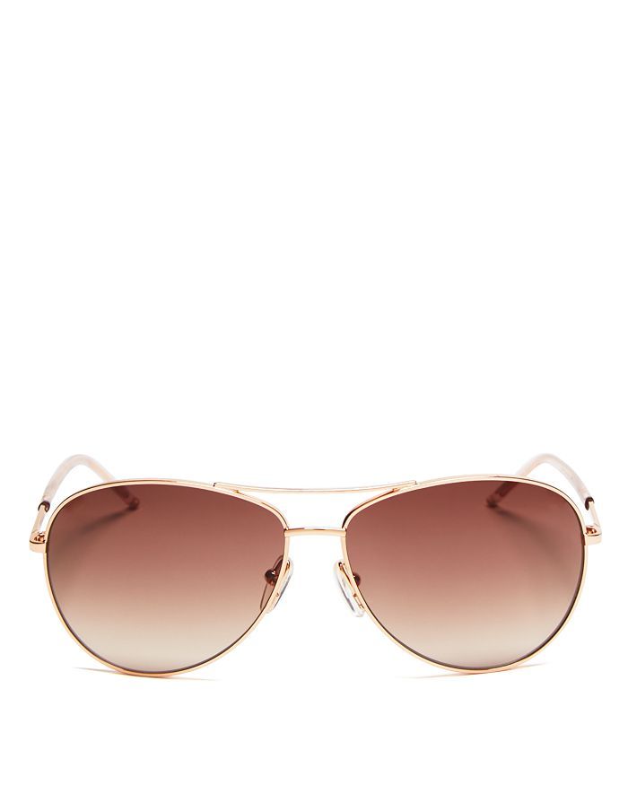 Women's Brow Bar Aviator Sunglasses, 59mm | Bloomingdale's (US)