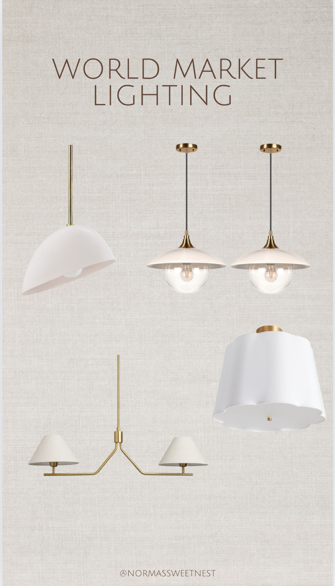 Lighting that I’m loving from #world market ! Two of these are on sale for under $100! 

#LTKSaleAlert #LTKHome