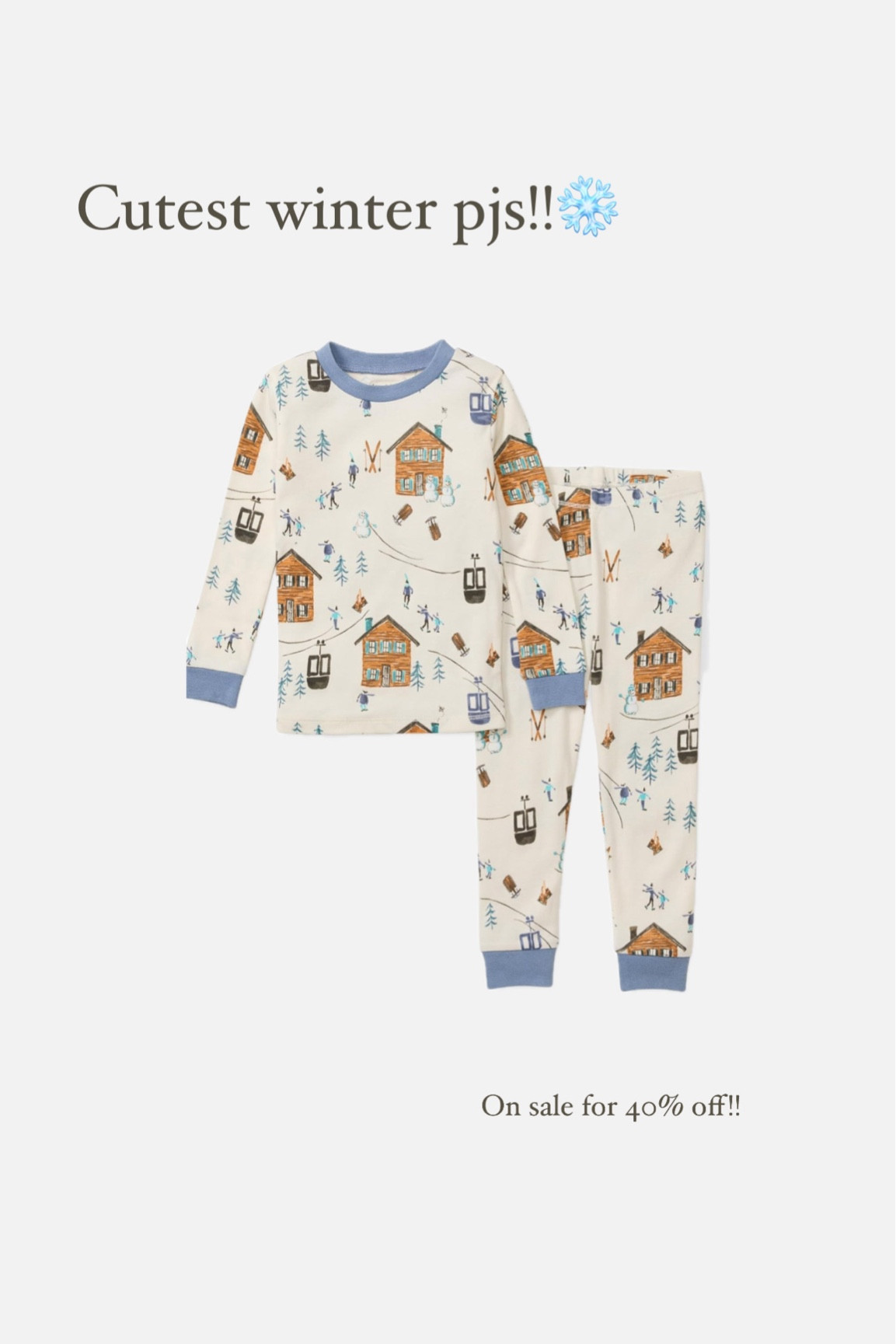 The cutest winter pjs are 40% off!! This print is just the cutest!!❄️🎿⛷️🏂
.
.
.
#burtsbeesbaby #burtsbeesclothing #toddlerpajamas 

#LTKKids #LTKSeasonal #LTKHoliday