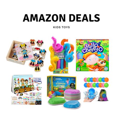 Great Amazon deals on kids stuff right now ♥️ Melissa and Doug Mini Mouse toy, balance stepping stones, Hi Ho Cherry-O board game, reusable water balloons, busy book and pops. Perfect for toddlers and kids. 

#LTKsalealert #LTKbaby #LTKkids
