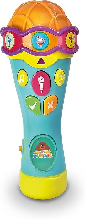 Hey Duggee Toys HD23 Microphone Toy for Kids-Helps Child Development, Learning, Observation, Listening Skills-Features Quiz Time and Sing-Along Modes, 3+ Years, Light Grey | Amazon (UK)