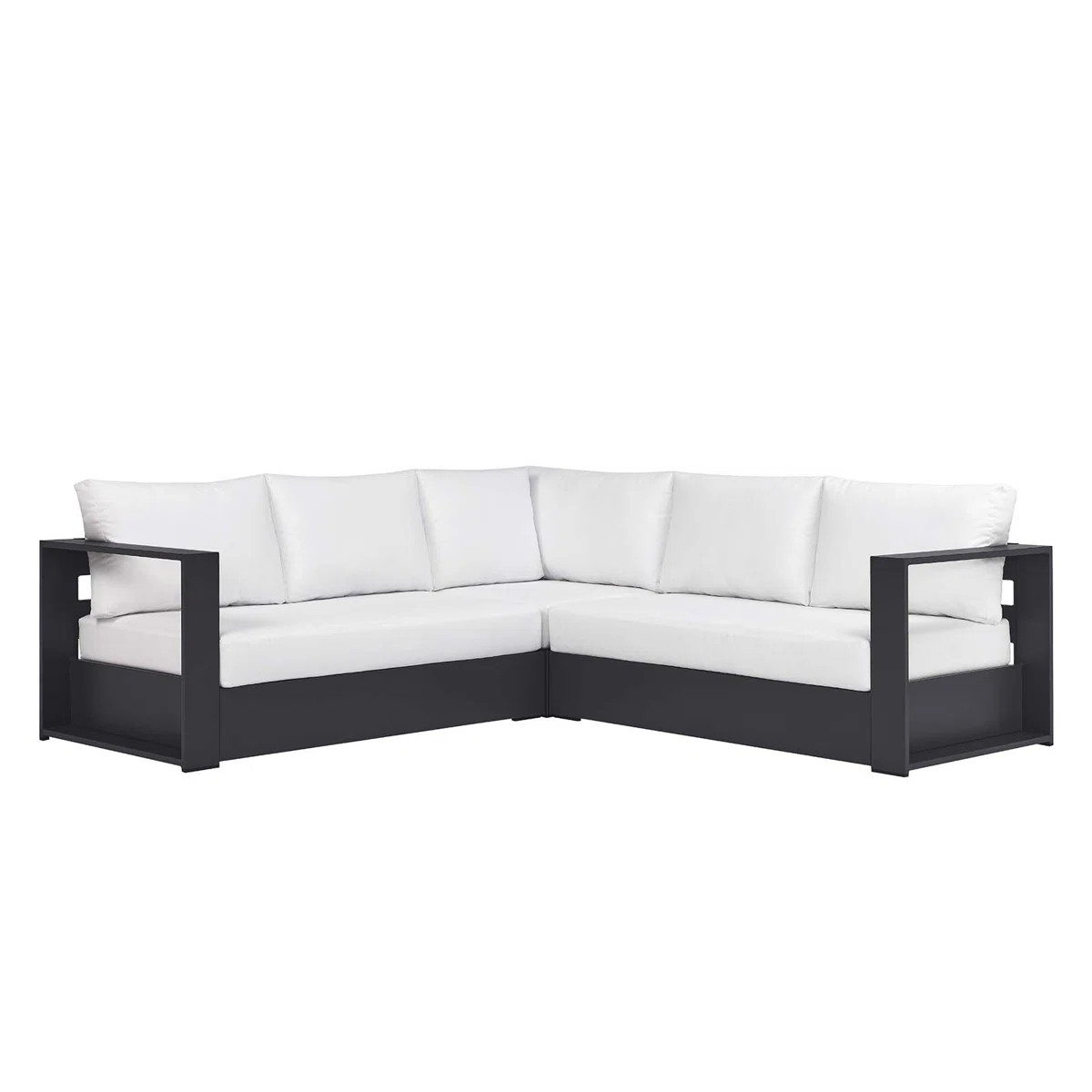 Modway Tahoe Outdoor Patio Powder-Coated Aluminum 3-Piece Sectional Sofa Set | Wayfair North America
