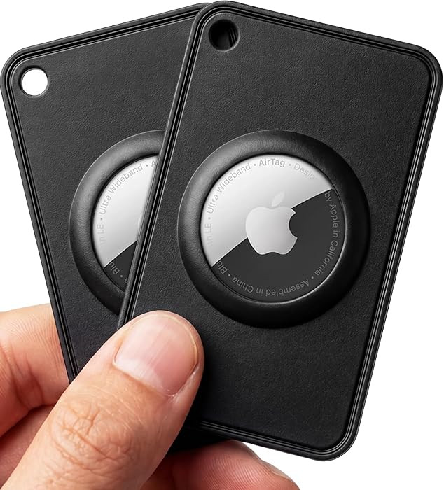 EVEO Apple AirTag Wallet Holder – (2 Pack) Ultra Thin Wallet AirTag Card Holder for Apple Tag |... | Amazon (US)