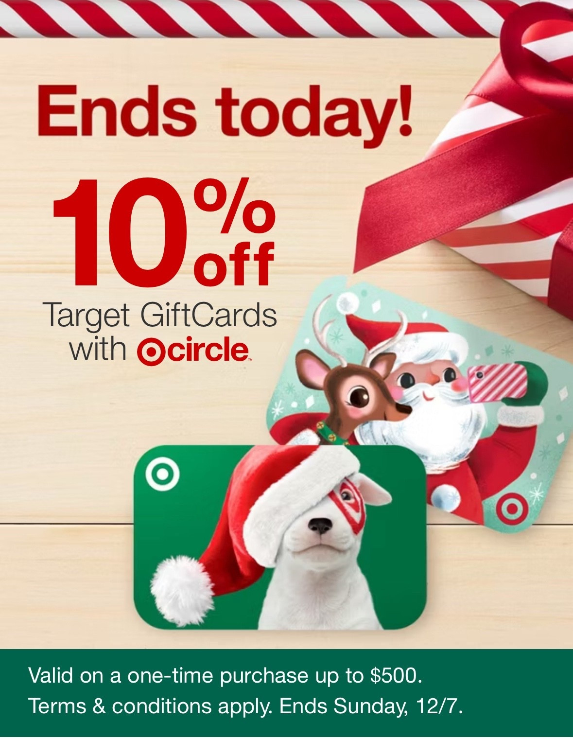 10% off Target gift cards ends soon! 

#LTKGiftGuide #LTKHoliday #LTKSaleAlert