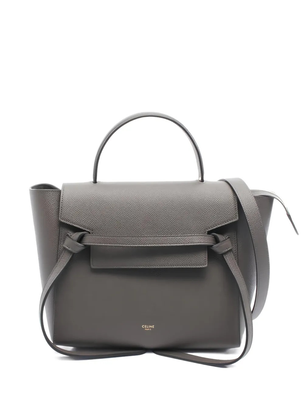 Celine Pre-Owned 2010s micro Belt leather tote bag - Grey | Farfetch Global