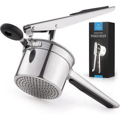 Zulay Kitchen Large 13.5oz Potato Ricer Stainless Steel Heavy Duty Masher with Non-Slip Handle | Wayfair North America