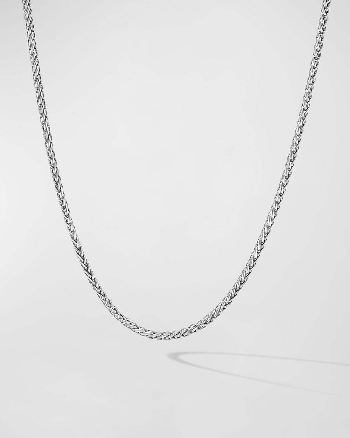 2.5mm Men's Wheat Chain Necklace in Silver | Neiman Marcus