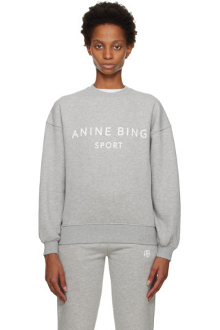 ANINE BING - Gray Evan Sweatshirt | SSENSE