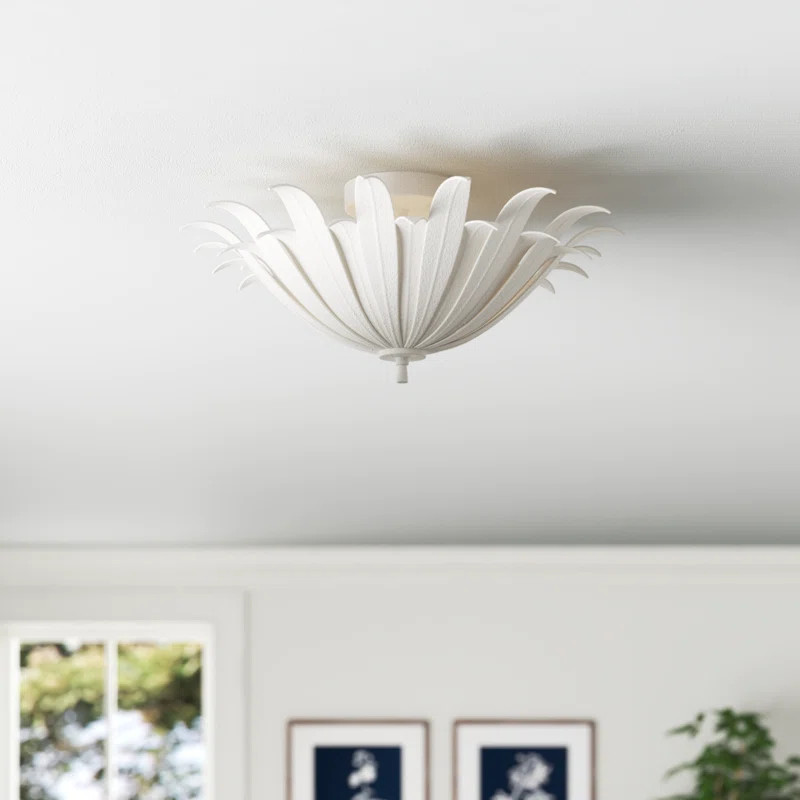 Arela Glass Semi Flush Mount | Wayfair North America