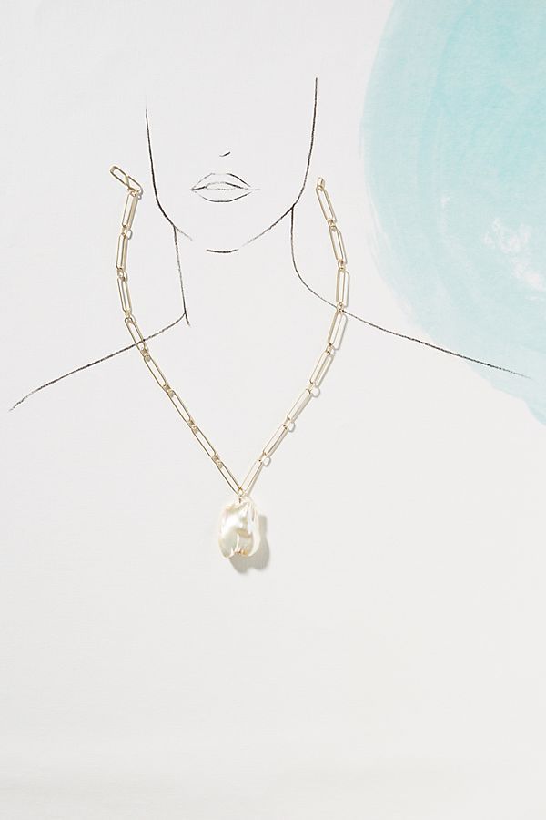 Demetria Pearl Pendant Necklace | Anthropologie (US)