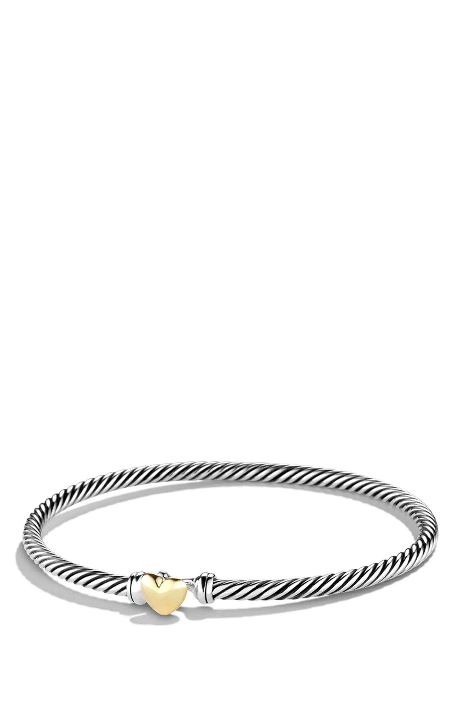 Cable Collectibles Heart Bracelet with 18K Gold | Nordstrom