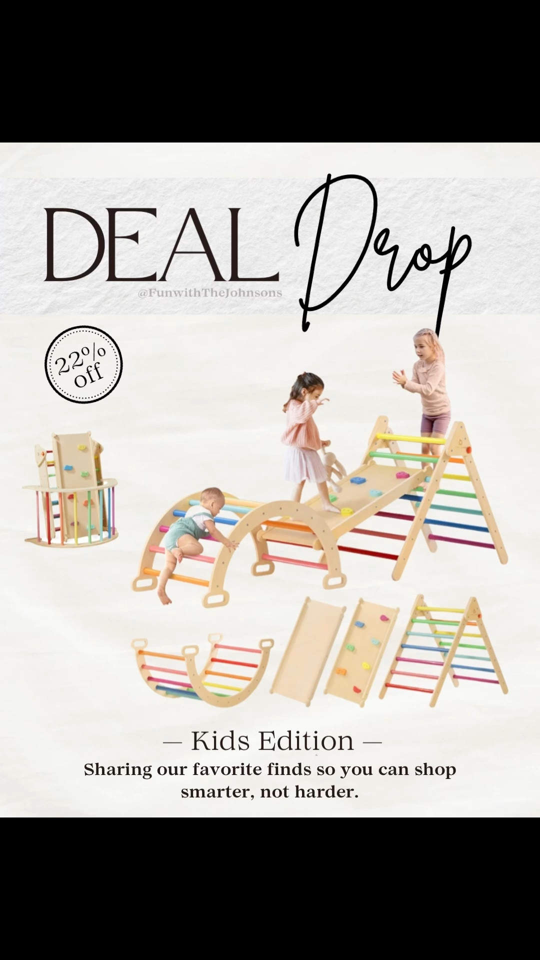 This 7-in-1 foldable Pikler Triangle is a toddler favorite...climbs, slides, explores, and burns ALL that energy safely indoors. A Montessori-inspired jungle gym that grows with your child and keeps play fresh every day. Ideal for active toddlers!
#TinyLand #PiklerTriangle #MontessoriToys #IndoorPlayground #ToddlerPlay #GrossMotorSkills #HolidayGiftIdeas #WoodenClimbingSet #LTKKids #LTKHoliday

#LTKKids #LTKGiftGuide #LTKCyberWeek