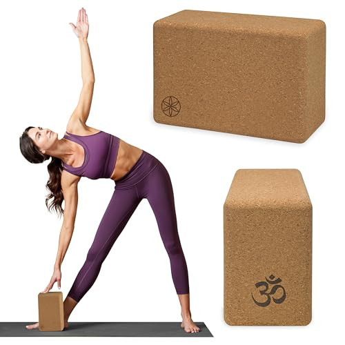 Gaiam Cork Yoga Block – 4x6x9 Inch, Natural Cork Block for Yoga, Pilates, Stretching, Balance, Gym, Home Workout, Meditation, Non-Slip, High-Density, Rounded Edges for Enhanced Poses and Flexibility | Amazon (US)
