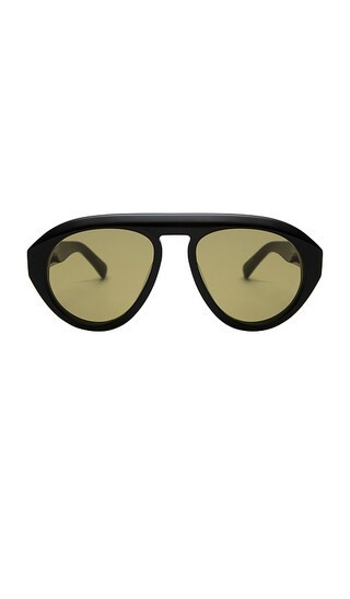 Elisa Johnson Val Sunglasses in Black. | Revolve Clothing (Global)