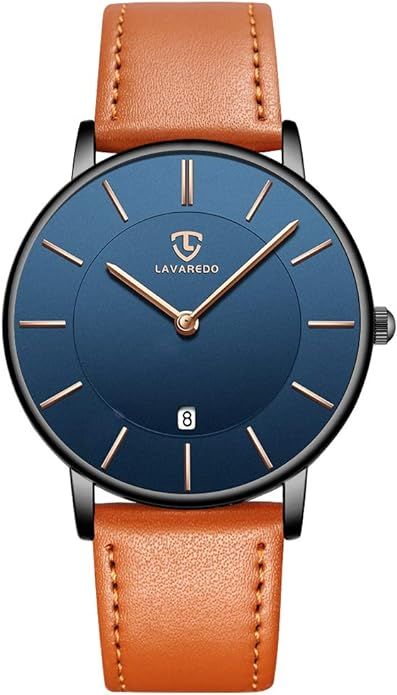 BEN NEVIS Watch, Mens Watch, Minimalist Fashion Simple Wrist Watch Analog Date with Leather Strap | Amazon (US)