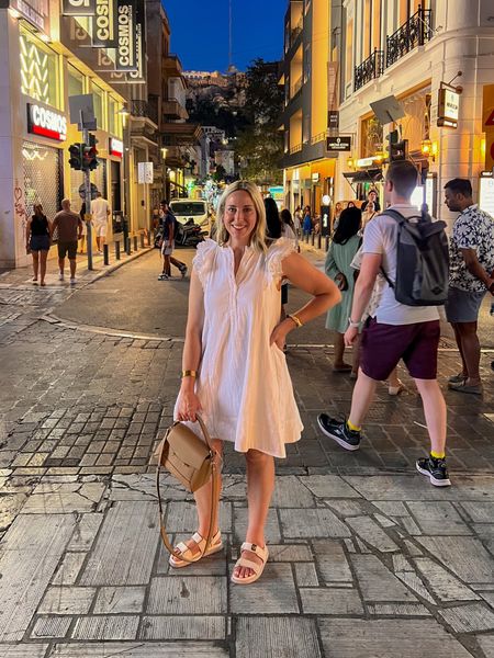 Summer Dress - Europe Travel

Me+Em White dress - wearing size 6

Steve Madden shoes

Strathberry bag

Europe Travel
Greece Travel 



#LTKStyleTip #LTKOver40 #LTKTravel