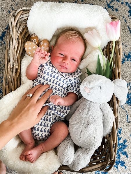 Easter outfit for newborn baby boys or toddler boys. We are huge fans of jellycat stuffed animals - they are so soft and durable and love that you can get books that go with them 🤍 perfect Easter basket gifts if your littles do not have one yet! This stuffed bunny is so soft and comes in a bunch of colors
.
.
Baby Sherpa blanket, amazon, storage baskets, wicker basket, woven storage basket, tulips, fresh flowers, spring, baby boy, baby girl, Easter outfit, Easter basket books, bunny books

#LTKSeasonal #LTKkids #LTKbaby