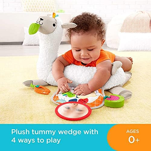 Fisher-Price Grow-with-Me Tummy Time Llama, Plush Infant Support Wedge, Multi | Amazon (US)