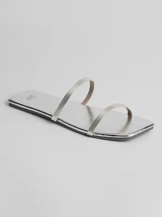 Metallic Faux-Leather Sandals | Gap Factory