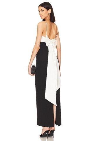 Avori Gown in Black & White Cocktail Dress Wedding Guest Dress Cocktail Winter Dress Outfits 2025 | Revolve Clothing (Global)