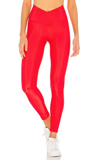 Cara Rib Legging in Red | Revolve Clothing (Global)