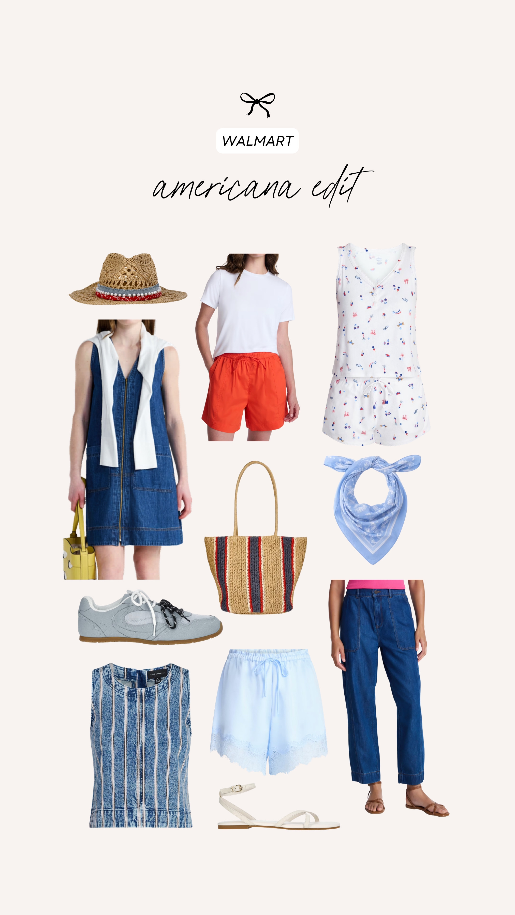 Is it too early for red, white, and blue?! The good stuff always goes so quick, so sharing my favorite americana finds!

Walmart fashion, red white and blue outfits, affordable summer outfits  

 #LTKootd #LTKSeasonal