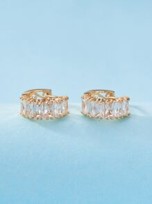 Cubic Zirconia Decor Hoop Earrings SKU: sW201023042150030(1000+ Reviews)$2.60$2.47Join for an Exc... | SHEIN