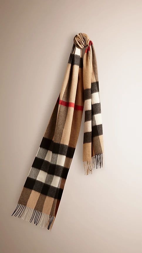 Giant Exploded Check Cashmere Scarf | Burberry (UK)